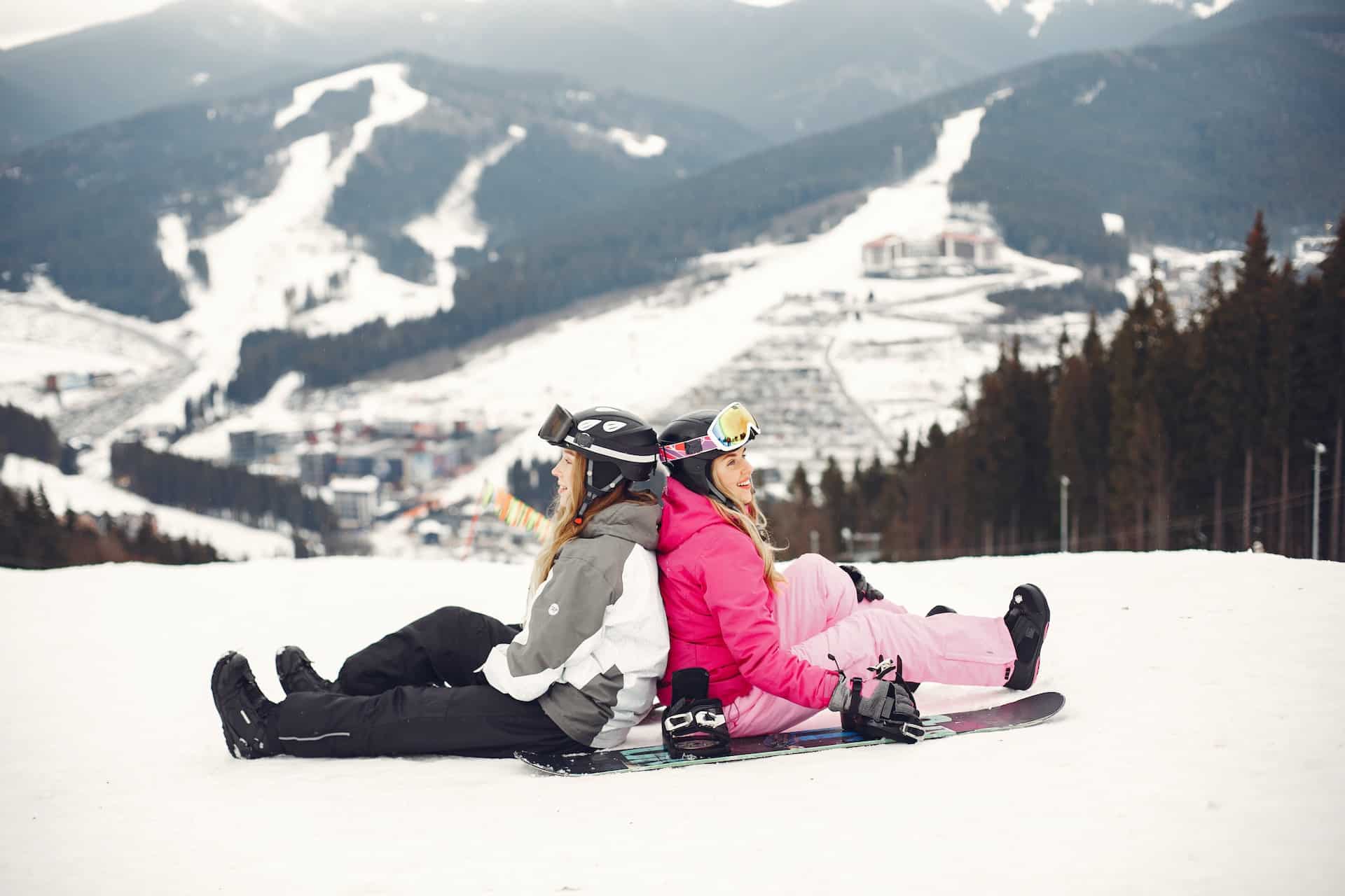 women snowboarding as a hobby